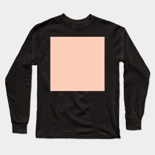 Back to School Solid Color: Pale Peachy Pink Long Sleeve T-Shirt